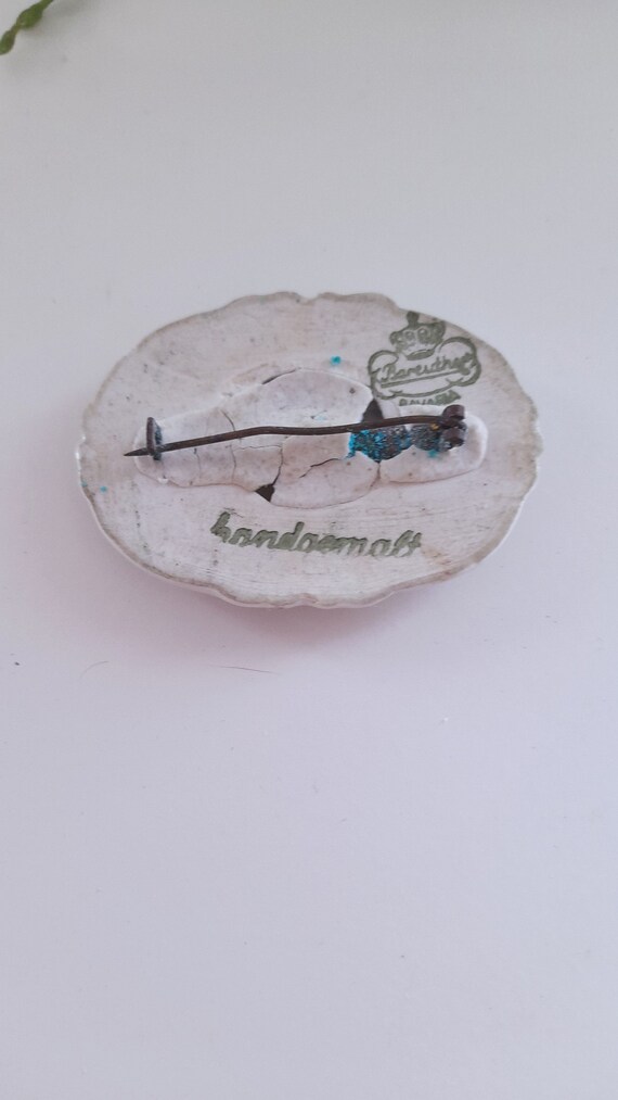 Broche de porcelana antiguo Bareauther Baviera //… - image 6