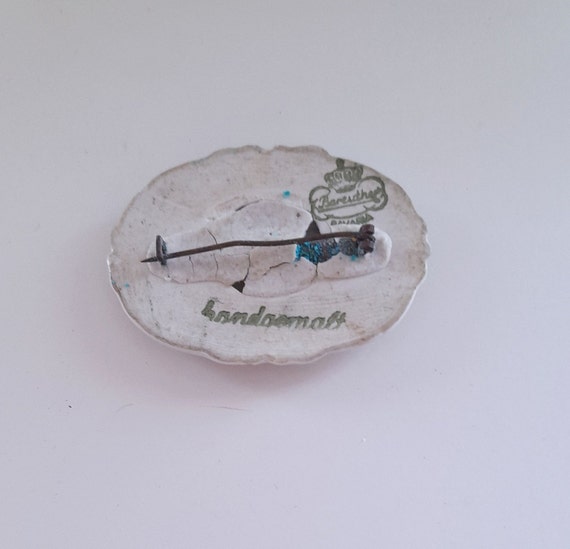 Broche de porcelana antiguo Bareauther Baviera //… - image 8