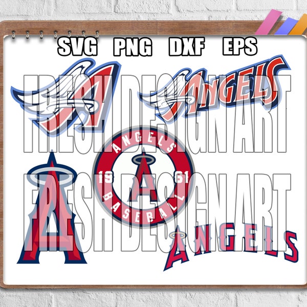Los Angeles Angelss SVG PNG, svg Sports files, Svg For Cricut, Clipart, baseball Cut File, Layered SVG For Cricut File