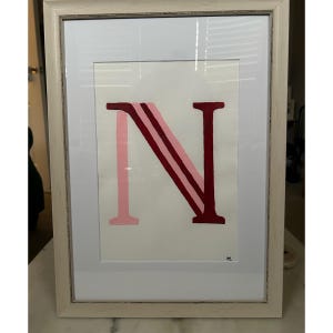 Handpainted Letter Prints
