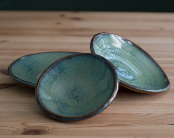 Turquoise Nesting Dish Set of 3 - Small | handmade, small batch ceramics