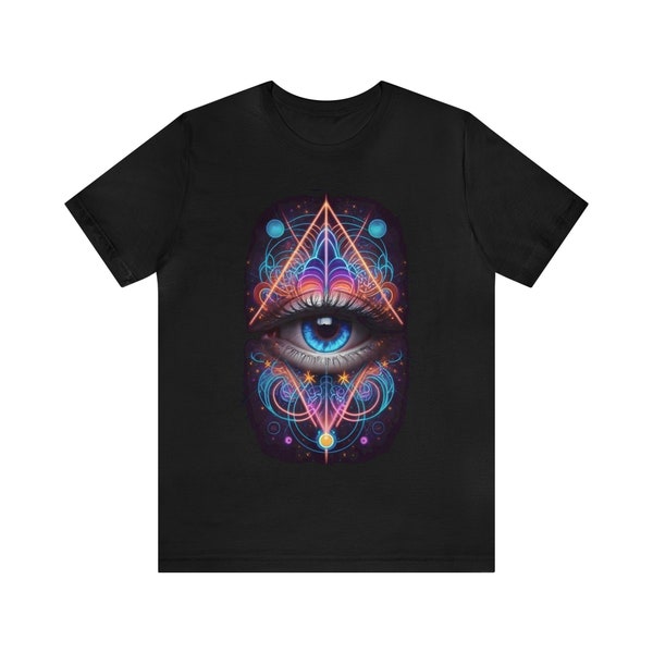 Mystical Third Eye T-Shirt Esoteric Symbol Tee Visionary Art Top Spiritual Awakening Clothing Psychedelic Design Trippy Gift Idea Cosmic Tee