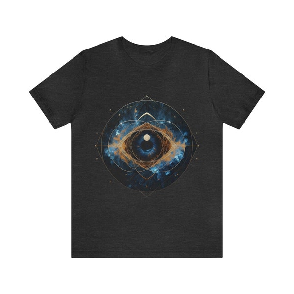 Mystical Eye Galaxy Tee, Cosmic Vision T-shirt, Spiritual Space Art Shirt, Psychic Eye Universe Apparel, All Knowing Eye Shirt, Gods Eye Tee