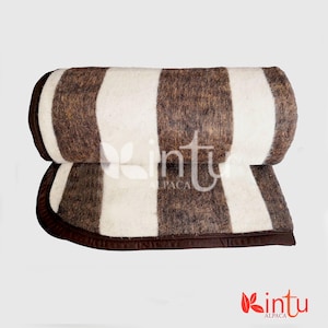 Handgemachte Alpaka Faserdecke, Schafe und Alpakawolle, warm und elegant. Ideal für Zuhause, Handgemachte Decke, Bettdecke, Schlafdecke