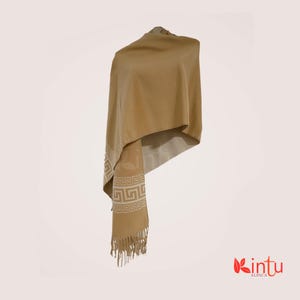 Alpaka Schal. Luxus Reversibel Alpaka Schal | Eleganter Damen Schal | schicke Alpaka-Mode | Warmer und anspruchsvoller Herbst-Winter-Wrap