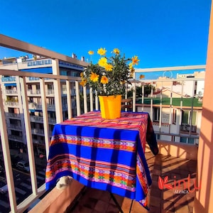 Peruvian Andean Fabric by the Yard – Aguayo Textile for Weddings, Handwoven Peruvian Tablecloth Fabric