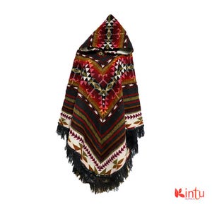 Native alpaca poncho, Brown unisex poncho, native poncho, american tribal style poncho,american boho poncho,alpaca poncho