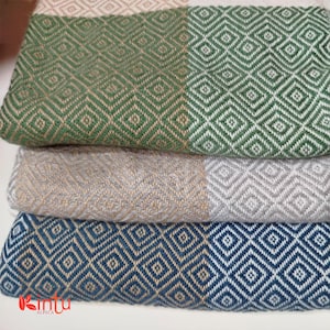 Exquisite Handmade Alpaca Blanket. Soft and Hypoallergenic. | 52&quot;x 63&quot; | Alpaca Wool Blanket for Indoor Use.