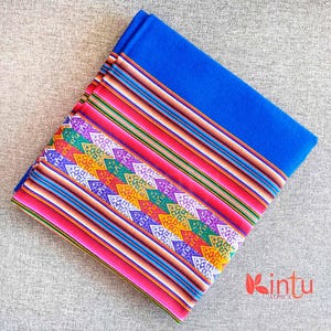 Peruvian Andean Fabric by the Yard – Aguayo Textile for Weddings, Handwoven Peruvian Tablecloth Fabric