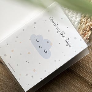 Baby shower invulkaarten Maan + bewaaralbum – Nederlands