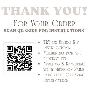 QR Code for additional information and instructions