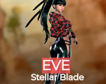 Figure Eve Stellar Blade Fanart - Professional 12k Resin 3D Print - Handmade Statue Figure