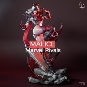 Crimson Enchantress - Professional 3D print 12k resin - High Quality Handmade Figure