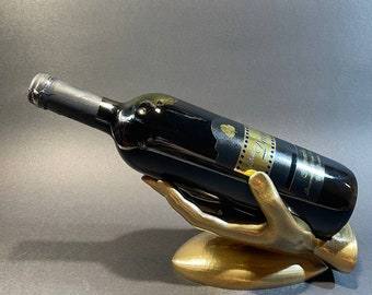 Handmade 3D printed wine bottle holder