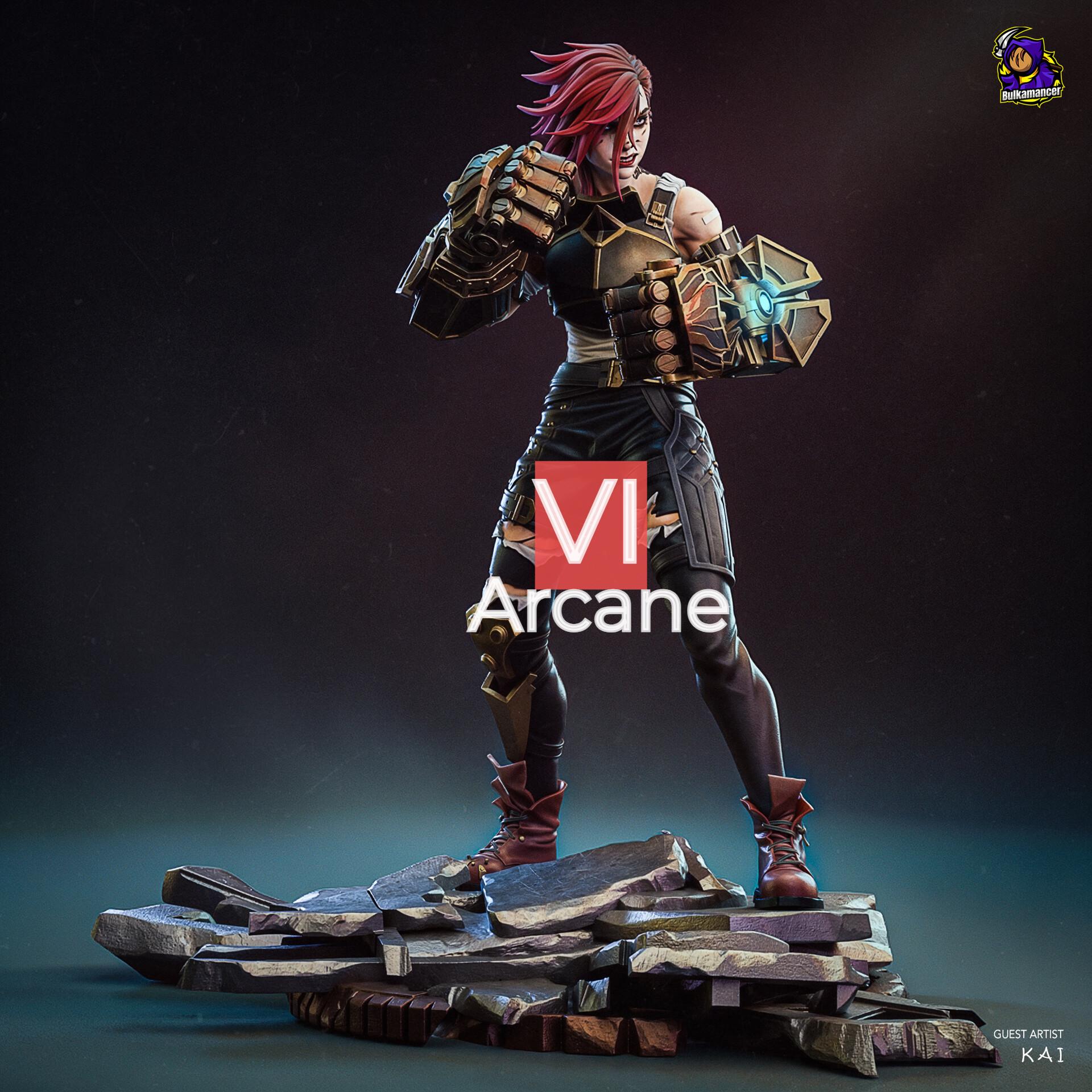 Arcane Caitlyn and Vi Figure - Etsy