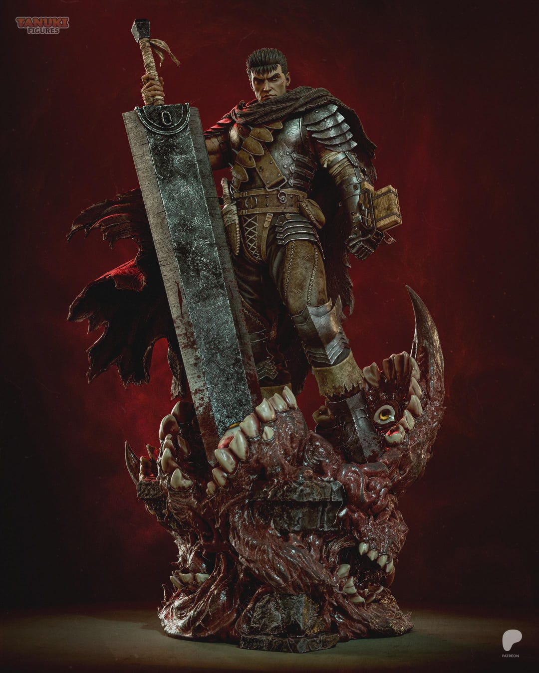 Guts Custom Guts Figure Fanart - Professional 3D Print 12k Resin - High Quality ...