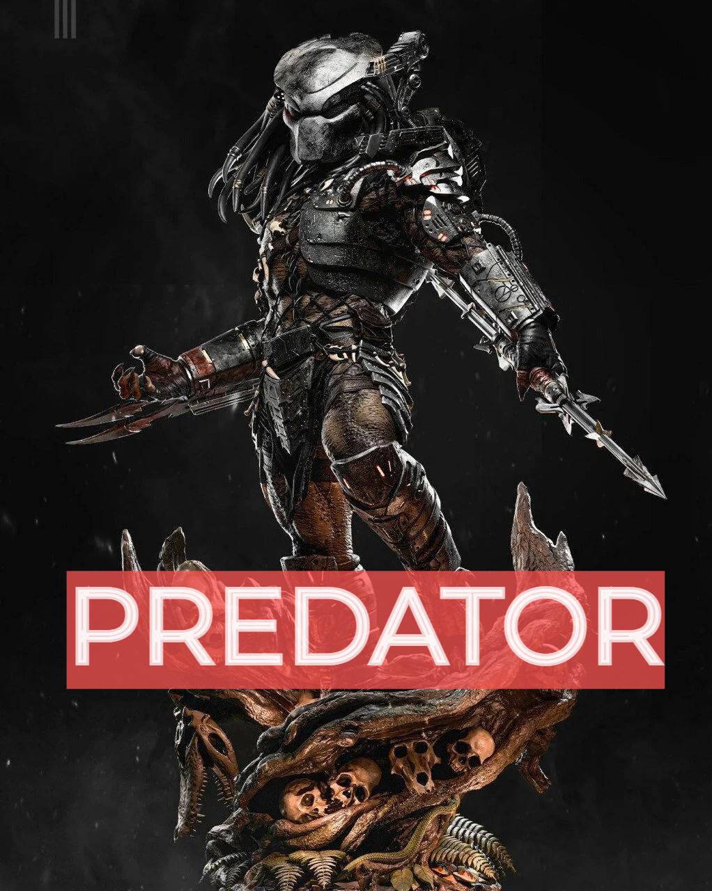 Predator - Action Figure Fanart - Professional 12k Resin 3D Statue