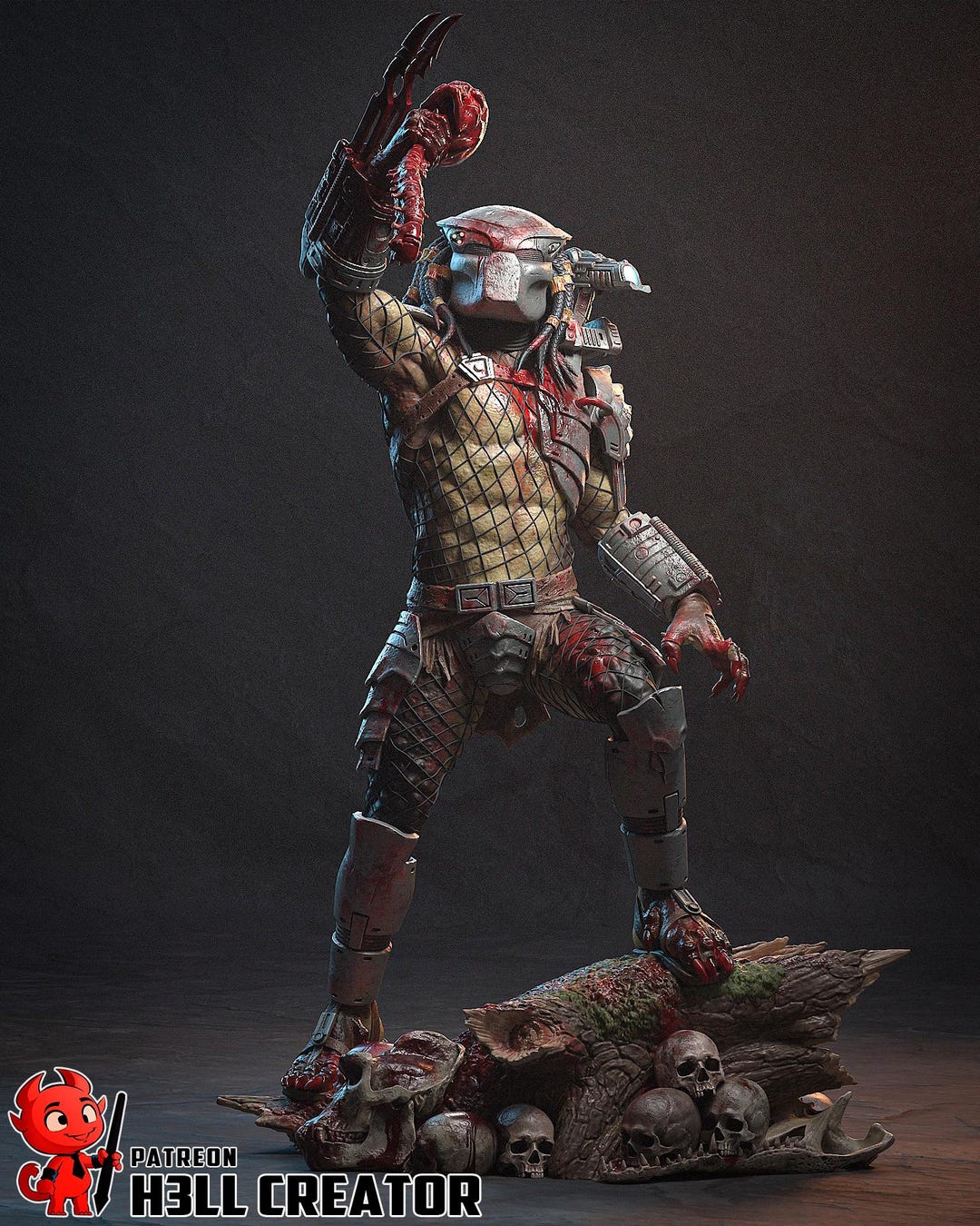 Predator Figure Fanart - Professional 3D Print 12k Resin - High Quality ...
