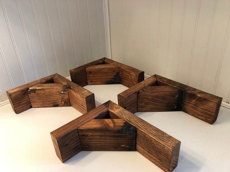 Rustic Shelf Brackets Etsy