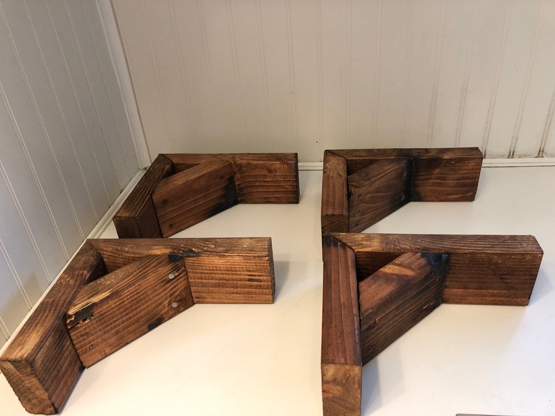 Rustic Shelf Brackets Etsy