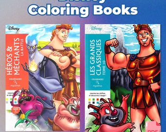 2 livres à colorier mystères Disney – Héros et méchants (téléchargement PDF)
