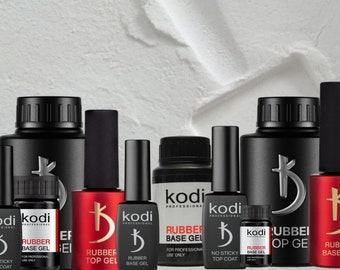 Kodi Professional Rubber Base Rubber Top No Sticky Top Ultrabond Nail Fresher Primer Acid Clear Strong Elastic Dehydration 8 12 15 30 35ml