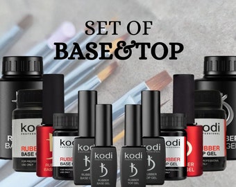 Kodi Professional SET of Base&Top Rubber Base Rubber Top Elastic Strong 8ml 12ml 14ml 15ml 30ml 35ml