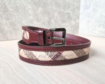 Burberry Black Genuine Patent Leather Belt Double Buckle  display picture 3