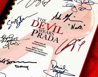 DEVIL, WEARS, PRADA Movie Present, Birthday Gift, Movie Gift, Christmas, High Quality Printed Cast Signatures