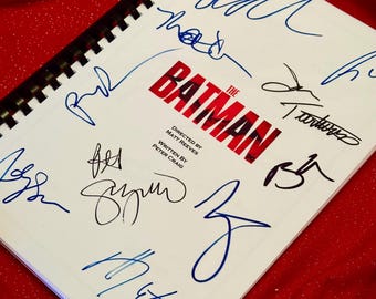 THE BAT MAN Movie Script, Birthday Gift, Movie Gift, Film Script, Robert Pattinson