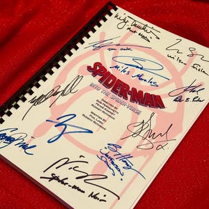 INTO THE, SPIDERVERSE Signed Movie Script, Birthday Gift, Movie Gift, Film Script, Screenplay, Christmas