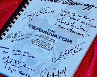 TERMINATOR Movie Script, Birthday Gift, Movie Gift, Film Script, Screenplay, Autographs, Printed Replicas