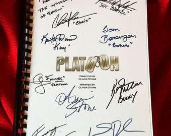 PELOTÓN Guión de película firmado, Regalo de cumpleaños, Regalo de película, Película, Guión, Presente, Película