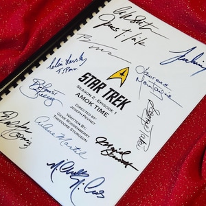 TREK, Original Serie Drehbuch, AMOK TIME, Geburtstag Geschenk, Movie Geschenk, Film, Drehbuch, Geschenk, Kino, Kirk, Spock, Reprint