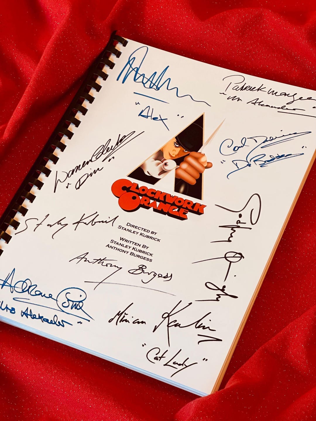 CLOCKWORK, ORANGE, Movie Script, Birthday Gift, Movie Gift, Film Script ...