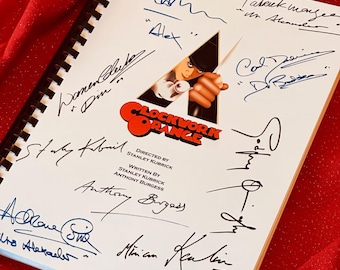 LA NARANJA METÁLICA, Guion de película, Regalo de cumpleaños, Regalo de película, Guion de película, Guion, Autógrafos, Réplicas impresas