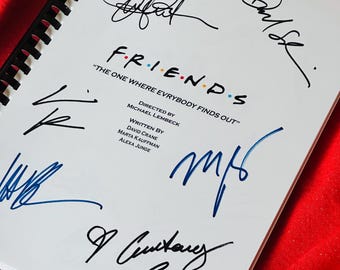 FRIENDS Script, Printed Cast Signatures, Valentines Present, Birthday Gift, Movie Gift, Film Script, Film Present, Movies, Cinema