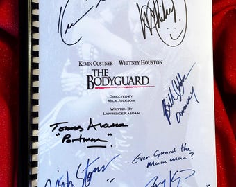 Guión de película firmado EL GUARDAESPALDAS, regalo de cumpleaños, regalo de película, guión de película, guión, Navidad