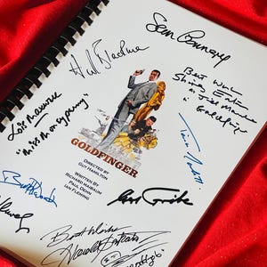 GOLD, FINGER Movie Script, Birthday Gift, Movie Gift, Film Script, Autographs, Cinema, Gift, Present