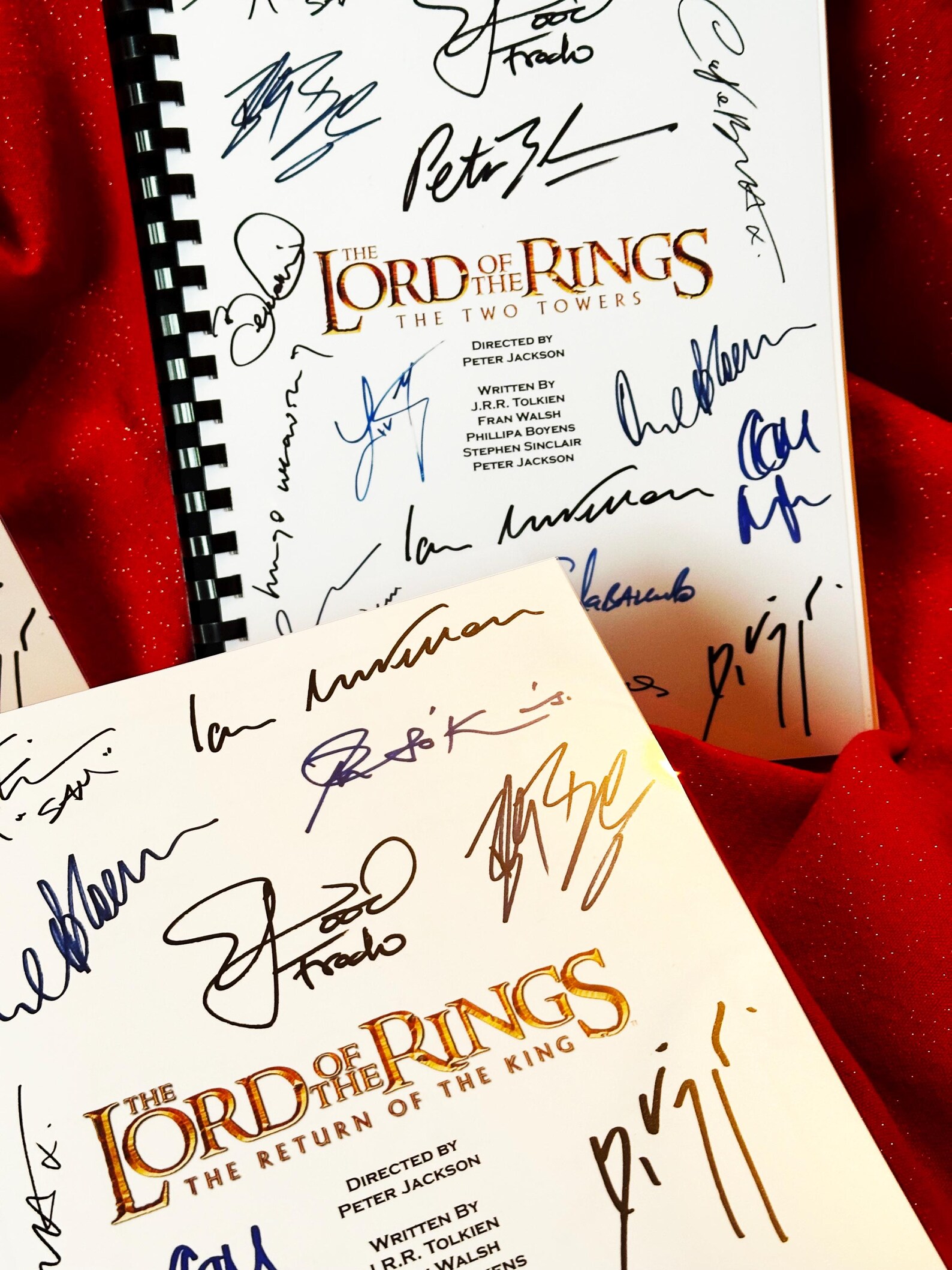 Lord, Rings, Script Collection, ALL 3 Trilogy Scripts, Fellowship, Two ...