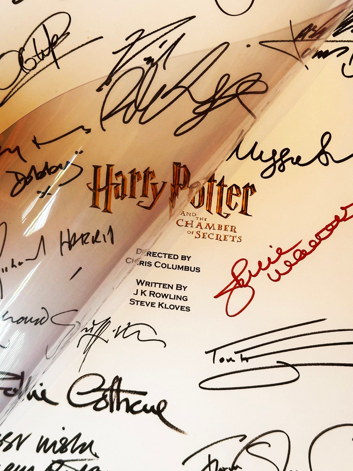 CHAMBER, SECRETS Signed Movie Script, Screenplay, Birthday Gift, Movie ...