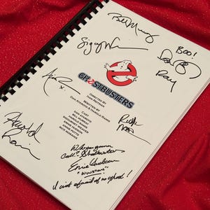 GHOST, BUSTERS Movie Script, Present, Birthday Gift, Movie Gift, Film Script, Film Present, Movies, Cinema, Printed Replicas