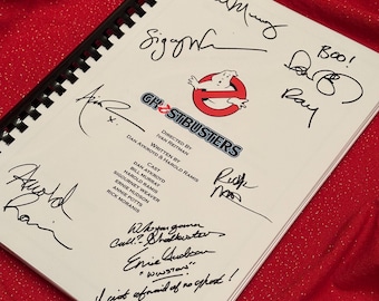 GHOST, BUSTERS Movie Script, Present, Birthday Gift, Movie Gift, Film Script, Film Present, Movies, Cinema, Printed Replicas