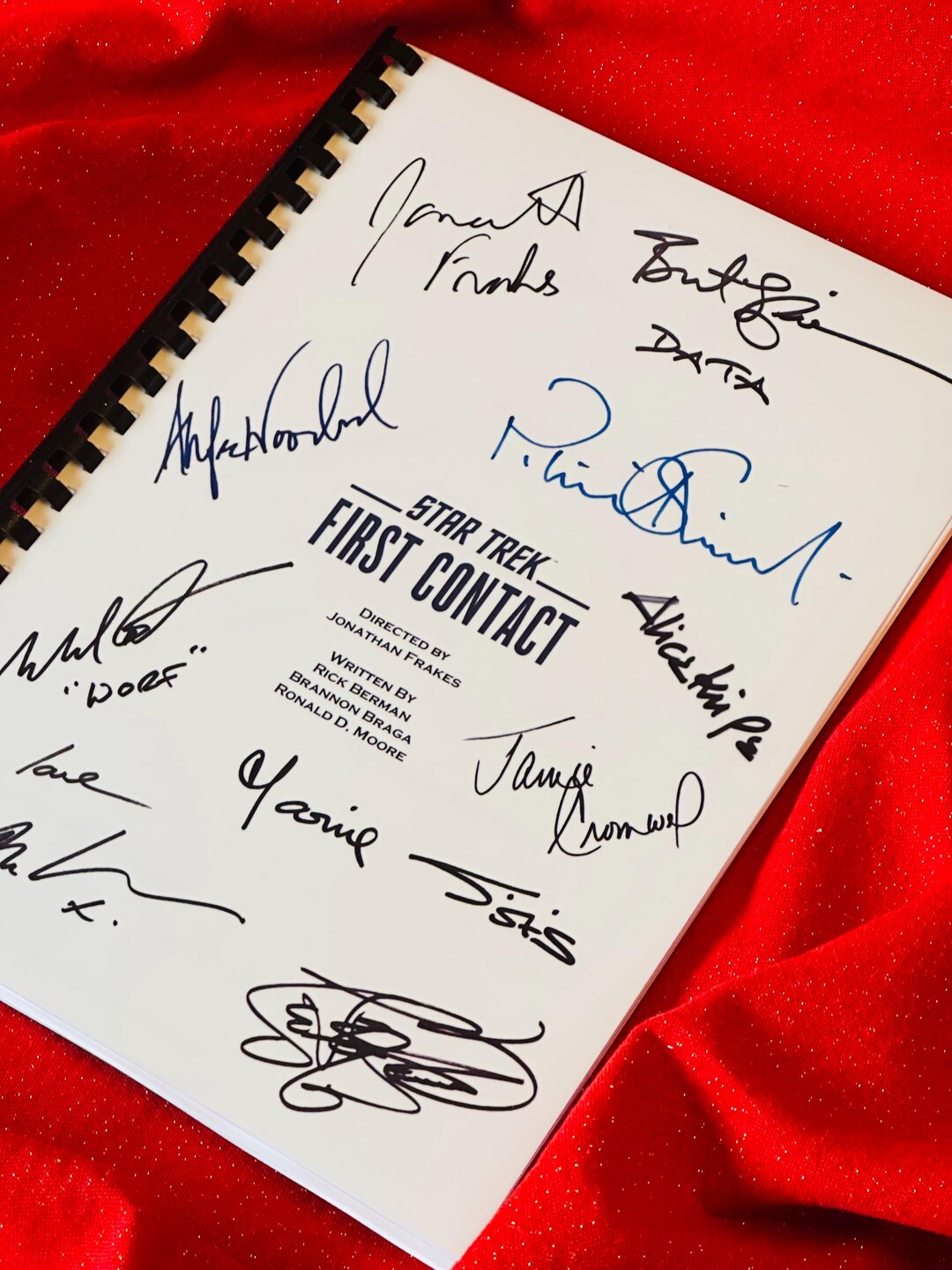 TREK First Contact Signed Movie Script, Movie Present, Birthday Gift ...