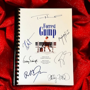 FORREST, GUMP Signed Movie Script, Birthday Gift, Movie Gift, Film Script, Screenplay, Autographs, Tom Hanks