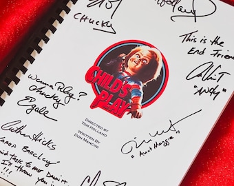 Guión de película firmado para niños, regalo de película, regalo de cumpleaños, regalo de película, guión de película, relleno de medias