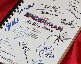 No Way Home Signed Movie Script, Birthday Gift, Movie Gift, Film Script, Screenplay, Autographs, Cinema, Movies, Movie, Marvel