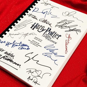 ORDEN, FÉNIX, Guion de película firmado, Regalo de película, Regalo de cumpleaños, Regalo de película, Guion de película