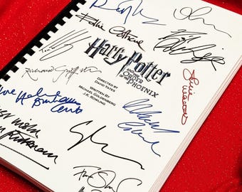ORDEN, FÉNIX, Guion de película firmado, Regalo de película, Regalo de cumpleaños, Regalo de película, Guion de película