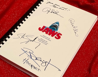 JAWS Movie Script, Present, Birthday Gift, Movie Gift, Film Script, Stocking filler, Printed Replicas